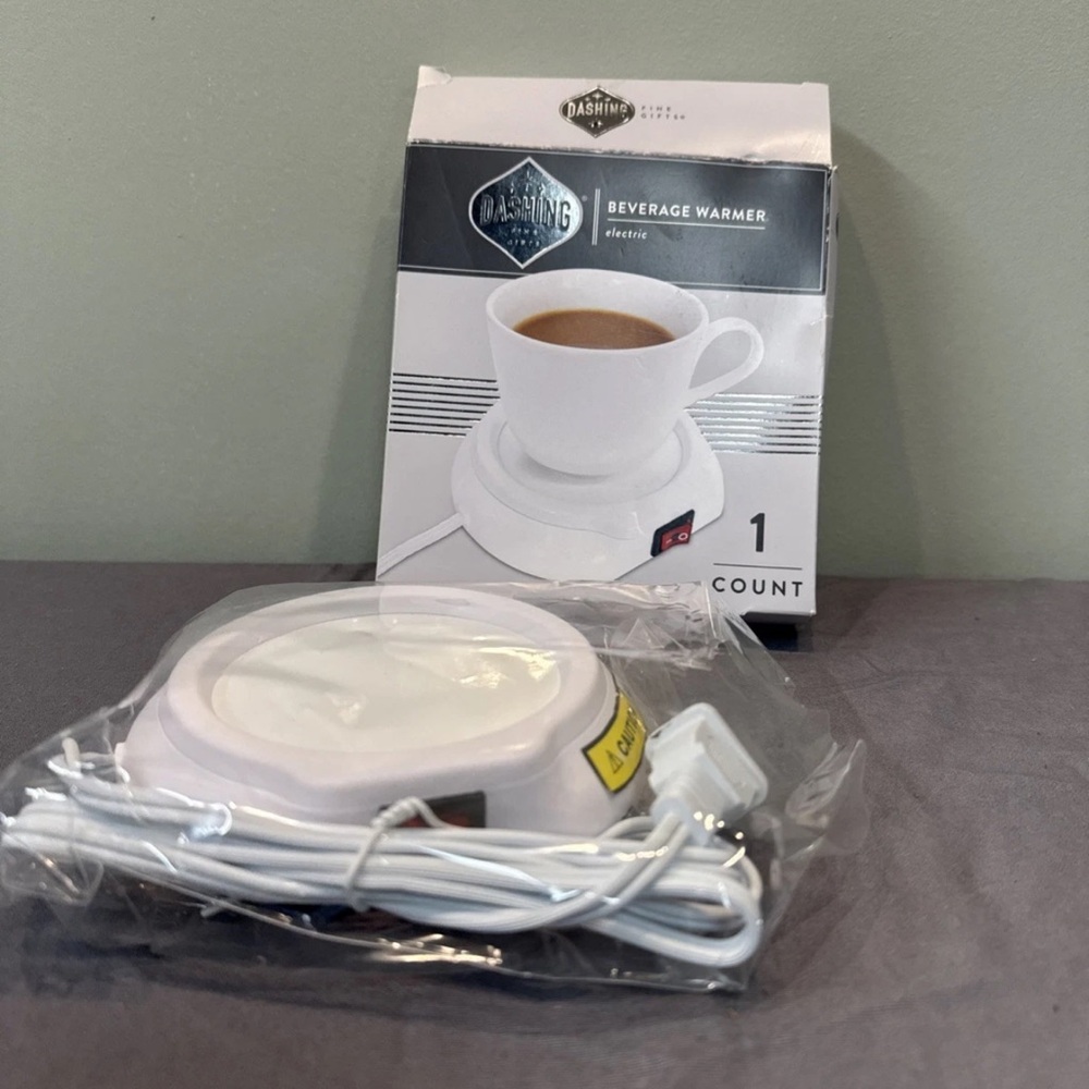 Dashing Fine Gifts Beverage Warmer Electric - White 1 Count